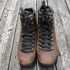 Timberland Hiking Boots Size 8.5 M Brown Leather